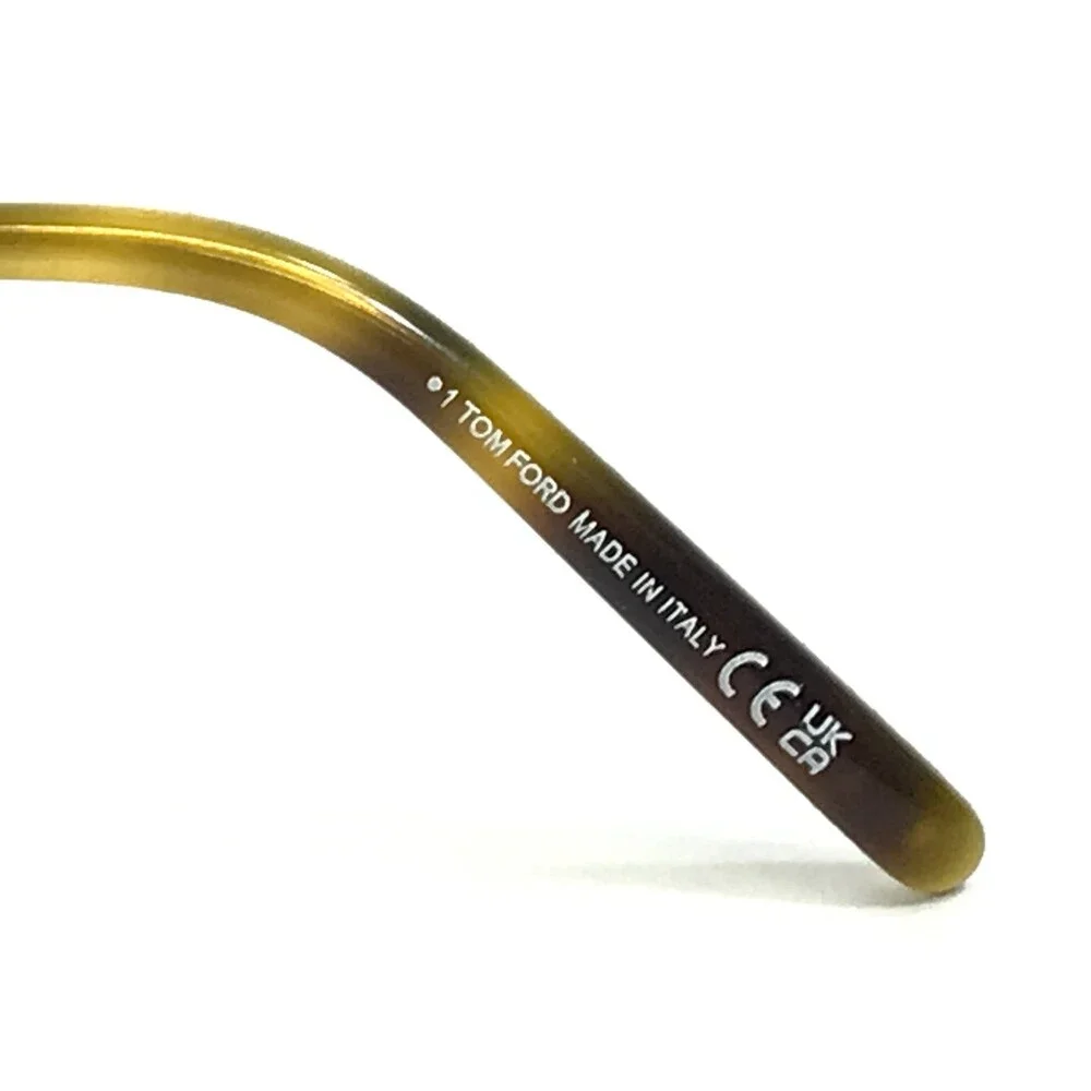 Tom Ford Eyeglasses Frames TF5906-B 046 Brown Gold Butterfly Wire Rim 55-15-140